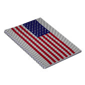 炭素繊維デコール米国国旗 ノートブック (右側)