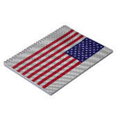 炭素繊維デコール米国国旗 ノートブック (左側)