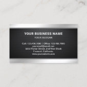 炭素繊維ノートパソコンのコンピュータ修理技術者 名刺 (裏面)