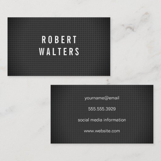 炭素繊維パターン 名刺 (正面/裏面)