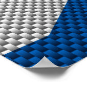 炭素繊維プリントスコットランド国旗 ポスター (角)