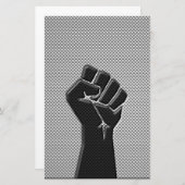 炭素繊維プリントスタイル 便箋 (正面/裏面)