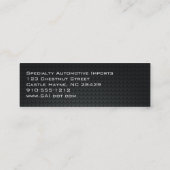 炭素繊維プロフェッショナルスリム名刺 スキニー名刺 (裏面)