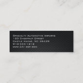 炭素繊維プロフェッショナルスリム名刺 スキニー名刺 (裏面)