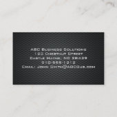 炭素繊維プロフェッショナル名刺 名刺 (裏面)