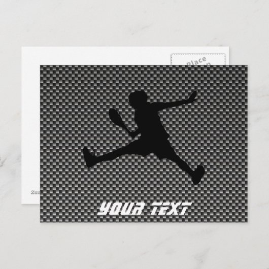 炭素繊維ルックテニス ポストカード (正面/裏面)