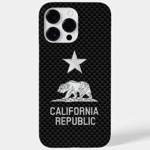 炭素繊維上のカリフォルニアクローム Case-Mate iPhone 14 PRO MAXケース