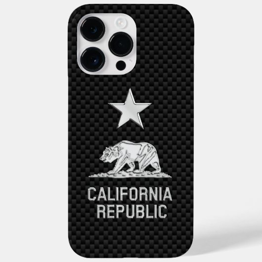 炭素繊維上のカリフォルニアクローム Case-Mate iPhoneケース (裏面)