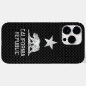 炭素繊維上のカリフォルニアクローム Case-Mate iPhoneケース (裏面 (横))