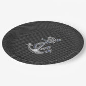 炭素繊維上のクロム様ロープいかり ペーパープレート (アングル)