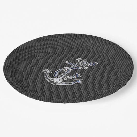 炭素繊維上のクロム様ロープいかり ペーパープレート (アングル)