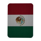 炭素繊維効果を有するメキシコ国旗 マグネット (縦)