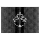 炭素繊維航海の製スタイルデコールでボートレース カッティングボード (正面)