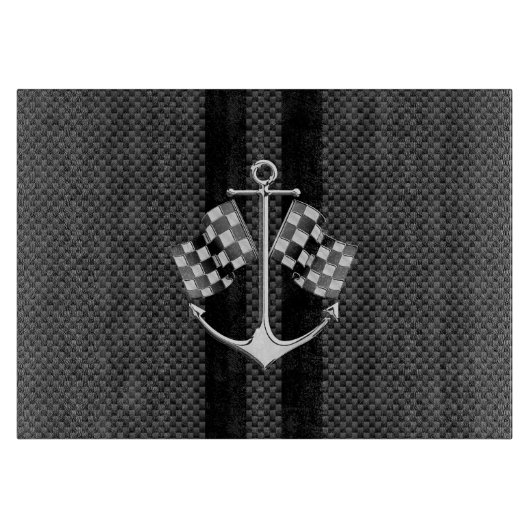 炭素繊維航海の製スタイルデコールでボートレース カッティングボード (正面)