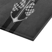 炭素繊維航海の製スタイルデコールでボートレース カッティングボード (角)