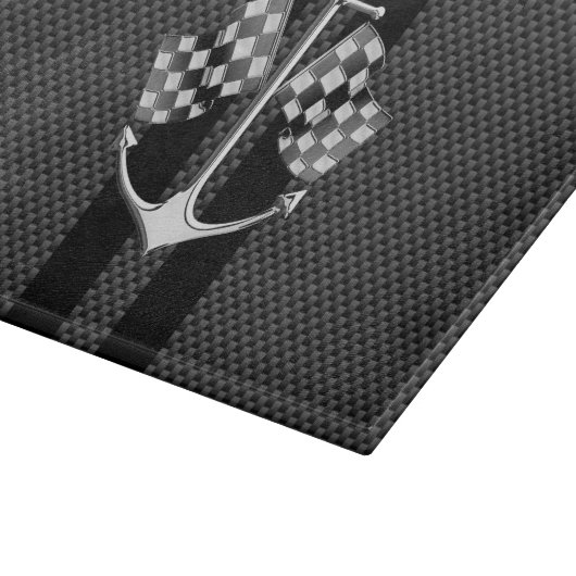 炭素繊維航海の製スタイルデコールでボートレース カッティングボード (角)