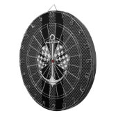 炭素繊維航海の製スタイルデコールでボートレース ダーツボード (正面右)