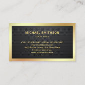 炭素繊維観光ツアーバス旅行会社 名刺 (裏面)