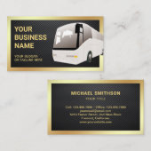 炭素繊維観光ツアーバス旅行会社 名刺 (正面/裏面)