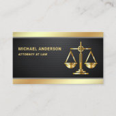 炭素繊維金ゴールド正義規模弁護士弁護士 名刺 (正面)