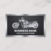 炭素繊維鋼モーターバイク整備士 名刺 (正面)