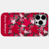 炭素繊維風スマホケースの紅葉 Case-Mate iPhoneケース (裏面 (横))