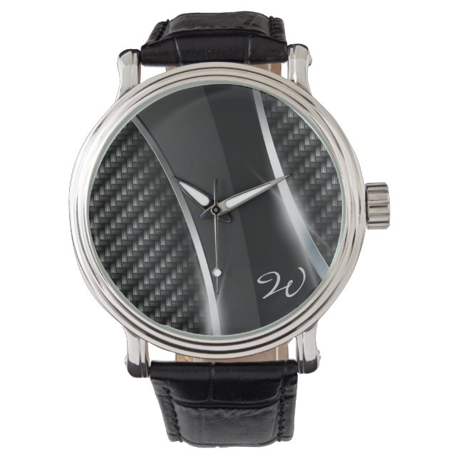 炭素繊維3ウォッチ 腕時計 (正面)