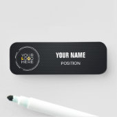 炭素繊維、カスタムロゴ、会社名タグ 名札 (インサイチュ)