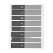 炭素繊維〔占星術の〕十二宮図上のライブラリプリント ラップアラウンド宛名ラベル (シート)