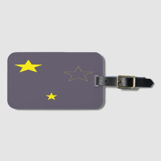 炭色の星 ラゲッジタグ (正面横)