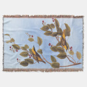 炭酸入りウグイス小鳥 スローブランケット (正面)