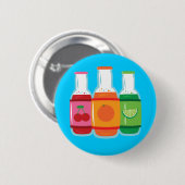 炭酸水のボトル 缶バッジ (正面&裏面)