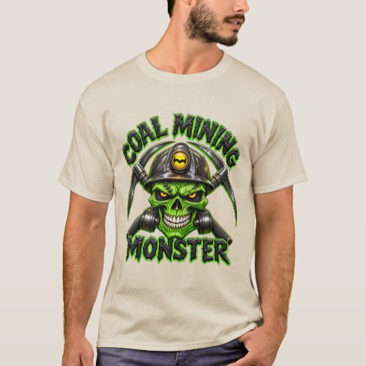 炭鉱のモンスター Tシャツ (正面)