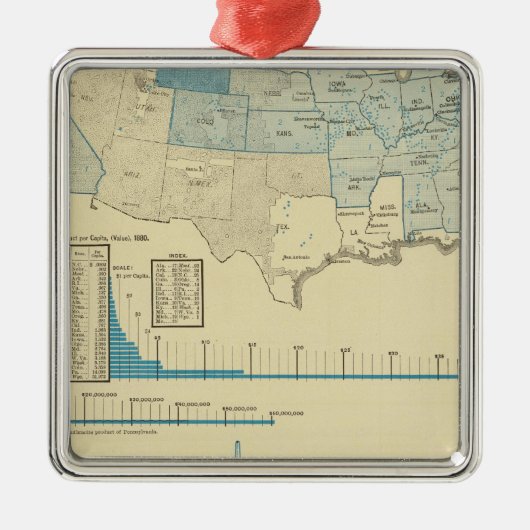 炭鉱の地域 メタルオーナメント (正面)