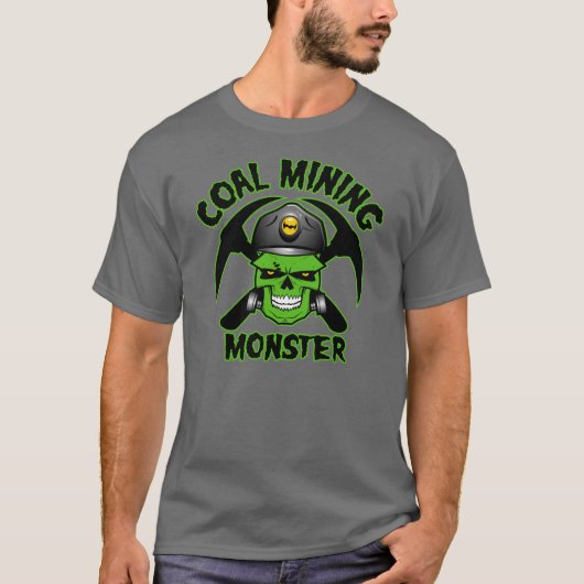 炭鉱モンスター Tシャツ (正面)