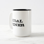 炭鉱作業員のマグ ツートーンマグカップ (正面左)