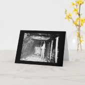 炭鉱作業員1910年 カード (黄色い花)