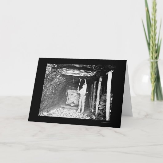 炭鉱作業員1910年 カード (正面)