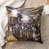 炭鉱作業員 クッション (ブランケット)