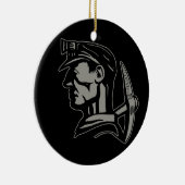 炭鉱作業員 セラミックオーナメント (右)
