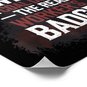 炭鉱坑地下採掘懸命ハットワーカーフォス ポスター (角)