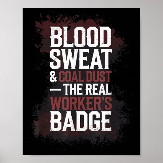 炭鉱坑地下採掘懸命ハットワーカーフォス ポスター (正面)