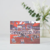 炭鉱夫が1984年頃に襲い掛かる ポストカード (スタンド正面)