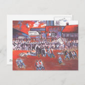 炭鉱夫が1984年頃に襲い掛かる ポストカード (正面/裏面)