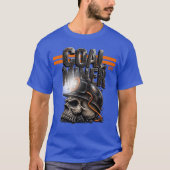 炭鉱夫のドクロ Tシャツ (正面)