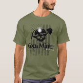 炭鉱夫のドクロ Tシャツ (正面)