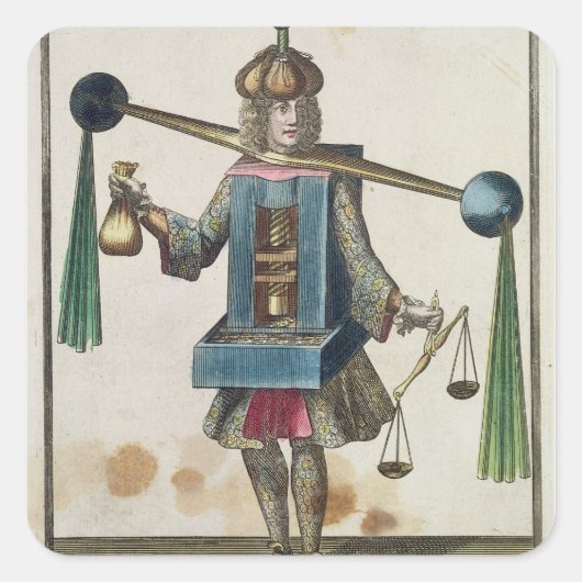 炭鉱夫の服装 スクエアシール (正面)