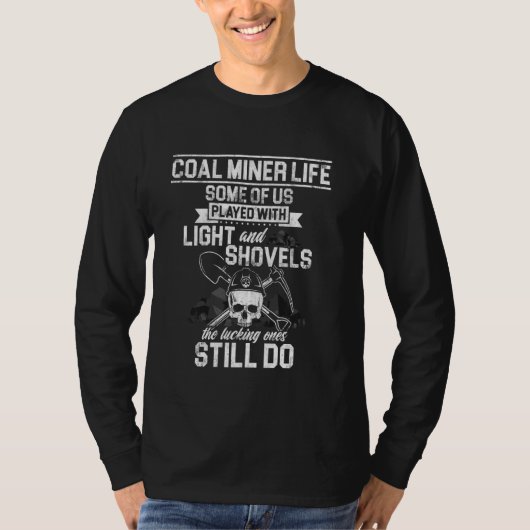 炭鉱夫プライドおもしろい鉱山労働者 Tシャツ (正面)