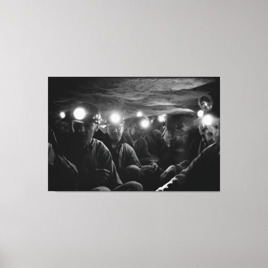 炭鉱夫深い地下1960 キャンバスプリント (正面)