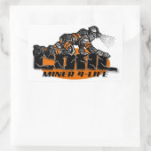 炭鉱夫4 – ライフ 長方形シール (バッグ)